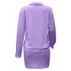 thumbnail image 5 of Cárdigan de cuello vuelto de manga larga de Color sólido a la moda para mujer, vestido informal de un solo pecho, conjunto de dos piezas Wmkox8yi bvn3938, 5 of 6