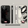 thumbnail image 5 of Funda de teléfono de superhéroe Marvel Venom Cool para Apple iPhone 15 14 13 12 11 Pro Max Plus 8 7 SE Liquid Left Rope Capa Cover, 5 of 5