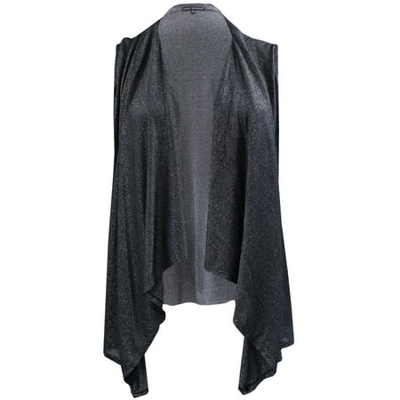 Dreamer P - Plus Size Womens Sleeveless Open Front Cardigan Knit Vest ...