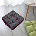 thumbnail image 4 of Cojín de asiento Macarena Puf Grueso 40x40x9cm Cuadrado para silla, 4 of 8