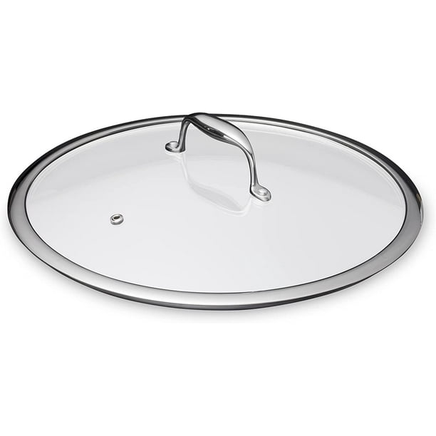 HexClad 12 inch Cooking Glass Lid, Designed for HexClad Hybrid Cookware