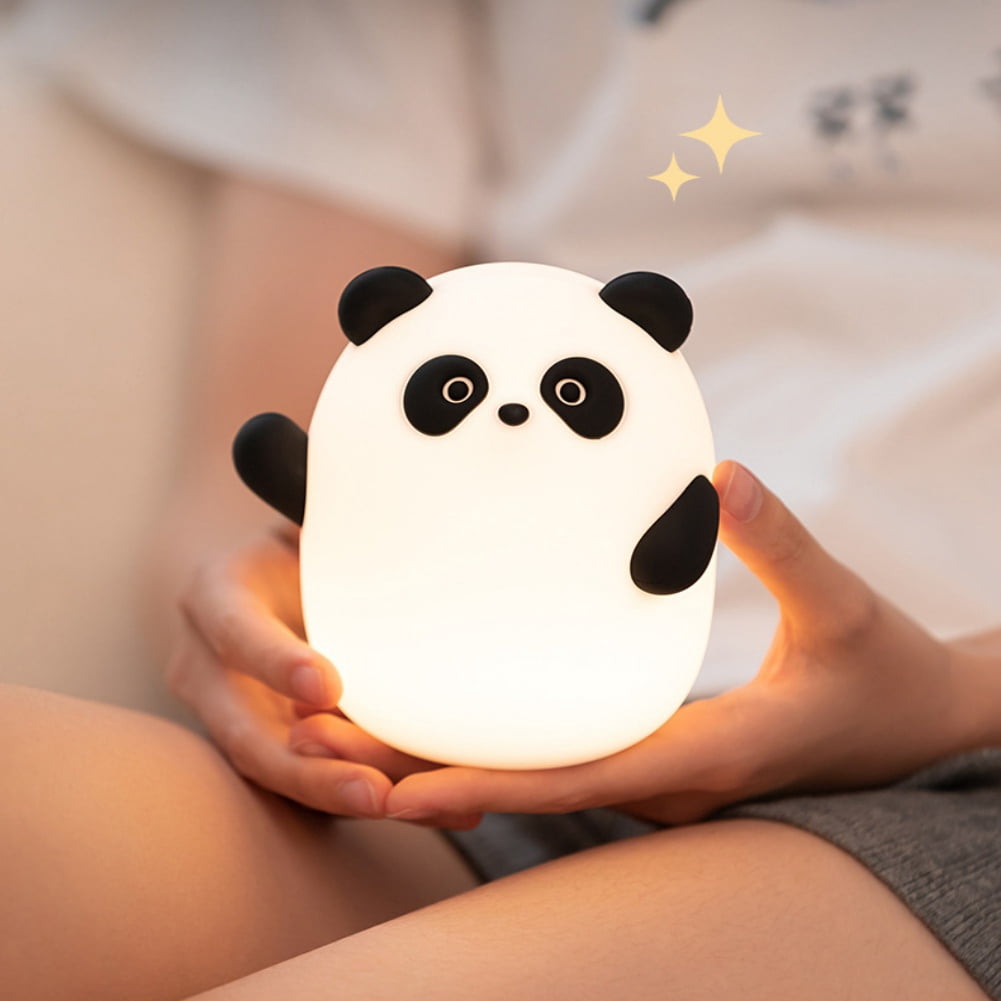 Night Light for Kids, Silicone Sensor Pat Light, Bear Lamp Cute Lamp, Silicone Dimmable Nursery Nightlight, Bedroom Home Decoration Bedside Lamp for Breastfeeding