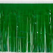 Stumps Vinyl Fringe, 15" x 10', Dark Green Green Party Streamers