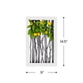 thumbnail image 5 of Northlight Lemon Tree Birch Branch Framed Wall Art - 14.5" x 9" - White and Green, 5 of 8