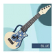 thumbnail image 3 of Guitarra De Niño Niña Juguete orilla Belug, Azul, 3 of 5