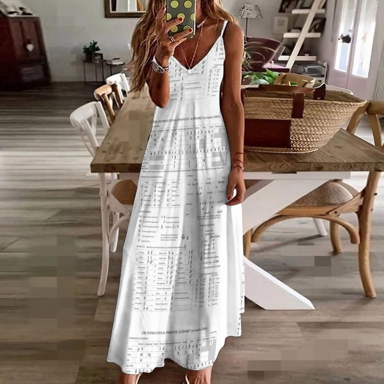 International Phonetic Alphabet Sleeveless Dress Dance dresses dresses for  women luxury designer party sexy dress for women - Walmart.com