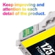 thumbnail image 3 of Cartucho de tinta Uniwork remanufacturado Epson 125 T125, paquete de 10, 3 of 7