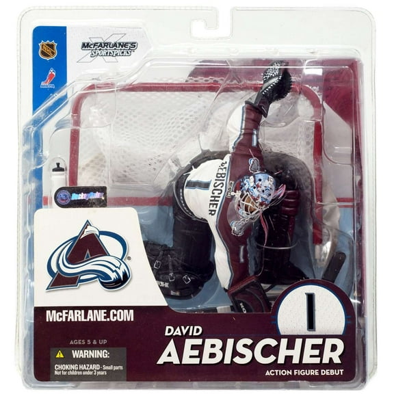 McFarlane NHL Sports Picks Series 10 David Aebischer Action Figure (White Jersey Variant)