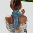 thumbnail image 3 of Zufioo Sailboat With Sailing Print Women's Long Silk Scarves, Dust and Sun Protection Headscarves, Scarves, Handbags, Clothing Accessories, Suitable for Travel, Dating-One Size, 3 of 7
