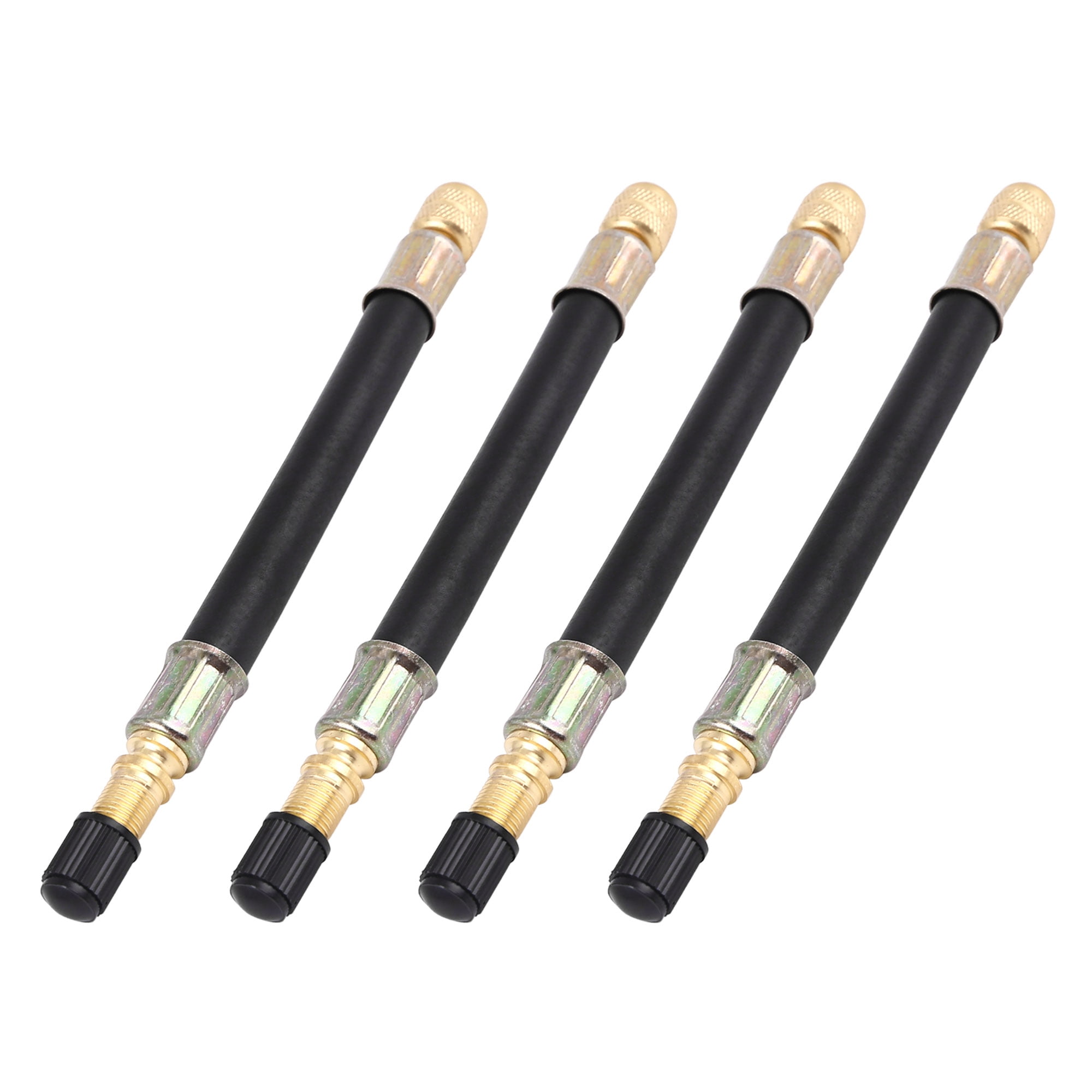 140mm Flexible Rubber Tire Valve Stem Extension Tire Valve Adaptor 4pcs