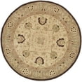 thumbnail image 2 of SAFAVIEH Anatolia Venice Floral Wool Area Rug, Ivory/Brown, 4' x 4' Round, 2 of 9