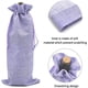 thumbnail image 5 of 10 bolsas de vino de lino y arpillera con cordón, bolsa de regalo para botella de vino y champán, bolsas para envolver regalos de cumpleaños, bodas, 13,7x5,9 pulgadas (púrpura claro), 5 of 5