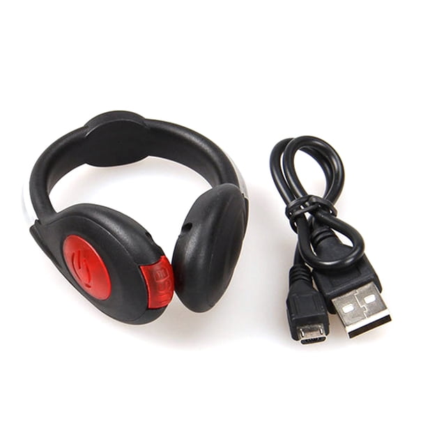 Luces LED con Clip para zapatos, luces con Clip de seguridad con carga USB para correr, caminar, andar en bicicleta, 2 uds.