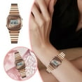 thumbnail image 3 of Fashion Trend Rose Gold Women's Watch Bracelet Digital Watch Upgrade Version, 3 of 8