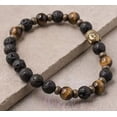 thumbnail image 4 of Pulsera de amatista turquesa blanca de moda europea y americana, collar con colgante de loto de 108 cuentas, 4 of 5