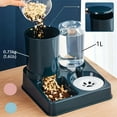 thumbnail image 2 of Automatic Cat Feeder Water Dispenser Set, 2 In 1 Tilted Automatic Pet Food And Water Feeder Gravity Food Feeder and Waterer, 2 of 9
