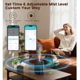 thumbnail image 5 of Waterless Essential Oil Diffuser 3000 Sq.Ft Coverage for Large Home Hotel Office, 400ml Cold Air Scent Machine for Aromathrapy, Bluetooth App Control, Quiet No-Noise Aroma Diffuser Wall Amount, 5 of 8