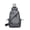 @002-Gray, variant on Unisex Everyday Sling Bag Crossbody Chest Pack Lightweight Shoulder Bag with Multiple Pockets for Travel Commute Hiking Work Outdoor