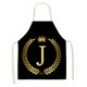 thumbnail image 1 of Corona Letra J Lino Delantal 47X38Cm Likrtyny Arte Deco, 1 of 1