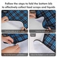 thumbnail image 5 of Babero para adultos de 3 piezas para comer, babero para adultos para mujeres, babero para adultos para hombres, lavable a máquina para mantenerte limpio y ordenado el área para comer, 5 of 5