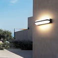 thumbnail image 5 of Aplique de pared LED moderno para exterior, resistente al agua, 26 x 10 x 6 cm, blanco cálido (3000 K), clasificación IP65., 5 of 5