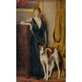 thumbnail image 2 of John Quincy Adams 10x14 Gold Ornate Wood Frame and Double Matted Museum Art Print Titled - Kitty Baronin Rothschild (1916), 2 of 4