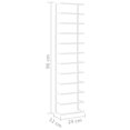 thumbnail image 5 of vidaXL Towel Rack White 24x12x96 cm Steel, 5 of 5