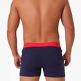 thumbnail image 3 of TEAJOPSUU Mens Pajama Shorts Summer Comfy Sleep Shorts Elastic Waist Boxer Solid Color Soft Sleepwear Bottoms Side Pockets Navy, 3 of 6