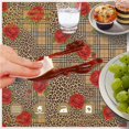 thumbnail image 6 of Pioneer Flower Floral Print Pattern Round Tablecloth 60 X 60 Inch, Wrinkle Resistant Wipeable Table Cloth for Kitchen Dining Picnic Patio Party, 6 of 6
