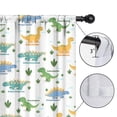 thumbnail image 4 of Blackout Kids Curtains,Green Dinosaurs Cacti Pattern Childrens Insulated Curtains Set Of 2,Bedroom Essentials,Toddler Room Decor 42"x54", 4 of 5