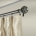 thumbnail image 2 of 1.5" Dia Adjustable 28" to 48" Raquel Traverse Rod with Rings - Pewter, 2 of 3