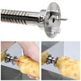 thumbnail image 4 of EQCOTWEA Spiral Auto Cutting Potato Chip Machine Vegetable Potato Tower Slicer Stainless Steel, 4 of 11