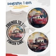 thumbnail image 2 of Disney Pixar Cars Lightning McQueen Toddler Outfit for Boys, 2PC T-Shirt & Fleece Shorts Set (Tan, 6), 2 of 6