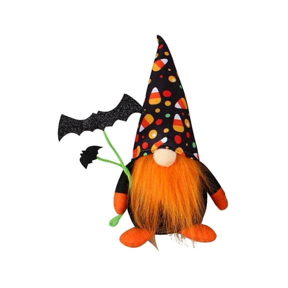 Ailezt Halloween Decor Halloween Decorations Standing Doll With Bat & Pumpkin Fall Thanksgiving Candy Corn For Home Party