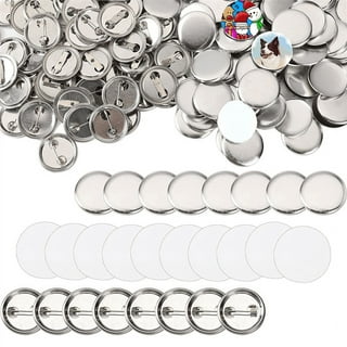 36 Pack Blank Button Pins for All Occasions, Clear Make Your Own Buttons  for DIY Crafts (2.25 In)