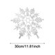 thumbnail image 3 of 5 Piezas De Tamaño Grande, 12 Copos De Nieve Blancos Con Purpurina, Adornos Decorativos Navideños Para Colgar, Decoraciones De Invierno Para Ventanas Y Exteriores., 3 of 7