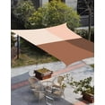 thumbnail image 3 of Sun Shade Sail 8x10Ft Geometric Ombre Gradient Brown Uv Block Sunshade Canopy Outdoor Shade Cover Rectangle Shade Cloth For Patio Garden Yard Deck Pergola, 3 of 6