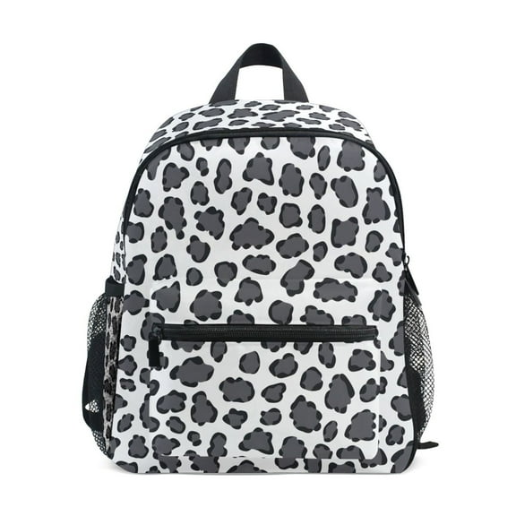 ALAZA Gray Leopard School Backpack Small Bookbag Mini Bags