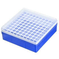 Centrifuge Tube Storage Box, 100-Well Polypropylene Holder Light Blue, for 1.5/2ml Micro Centrifuge Tubes