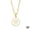 W, variant on Alloy Necklace English Letter Necklace Circular Pendant Necklac✨ 26 Letter L6T4