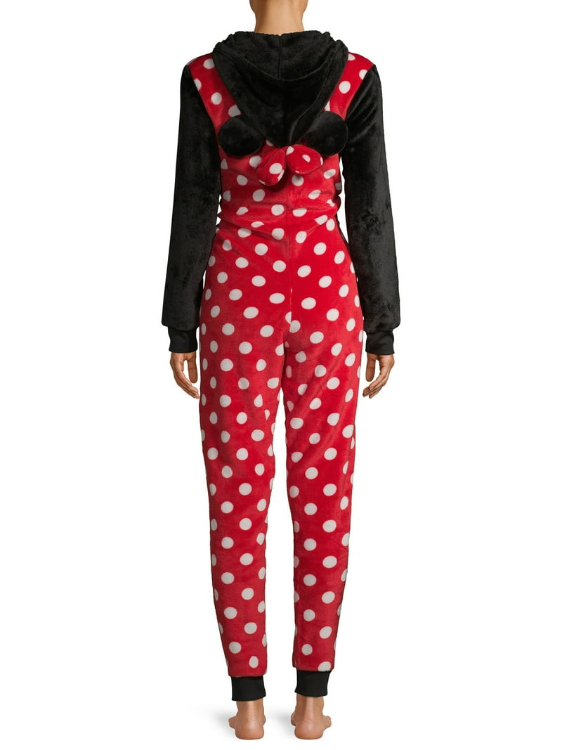 Disney Women's and Women's Plus Minnie Mouse Hooded Union Suit