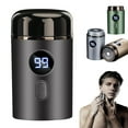 thumbnail image 1 of Mini Electric Shaver LCD Display USB Rechargeable Waterproof Wet Dry Travel Razor Portable Men Beard Trimmer Hair Remover Tool Father Husband Boyfriend Gift, 1 of 8