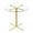 Transparent+Gold, variant on GZXS Modern Round Bar Table with Clear Tempered Glass Top & Silver Metal Base, Counter Height Pub Table for Kitchen, Dining, Small Spaces - 36" Dia x 36.2"H