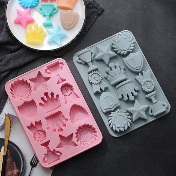 Raindrops 2pcs Silicone Crown Mold Cake Border DIY Decoration Chocolate Sugar Mould