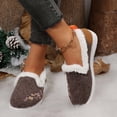 thumbnail image 2 of Womens Floral Embroidered Slippers With Cozy Plush Lined and Indoor/Outdoor Rubber Sole Slipper Winter Snow Boots Flat Shoes, 2 of 9