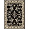 thumbnail image 1 of Radici 1426-0012-BLACK Alba Rectangular Black Traditional Italy Area Rug, 7 ft. 9 in. W x 11 ft. H, 1 of 1