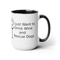 thumbnail image 4 of Dog Wine & Rescue Coffee Mugs, 15oz, 4 of 4