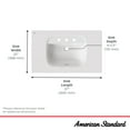 thumbnail image 7 of American Standard 1806008.020 Aspirations 37.00" Vitreous China Vanity Top - White, 7 of 7
