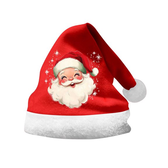 Christmas Hat Santa Hat Kids Unisex Classic Santa Claus Hat Winter Hat Boys Hat