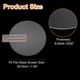 thumbnail image 2 of Uxcell 5pcs Watch Glass Screen Protector 39.5mm 9H High-Alumina Tempered Glass Anti-Scratch Waterproof HD Round Smart Watch Dial Crystal Face Protective Film with Dust Removal Sticker, 2 of 7